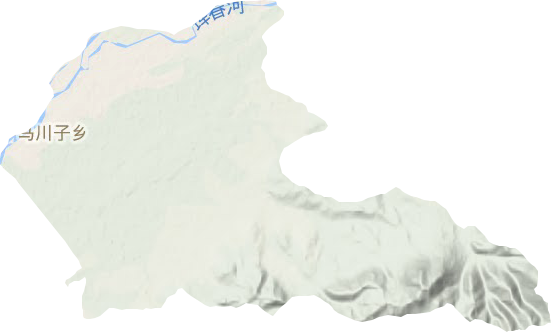 马川子乡地形图