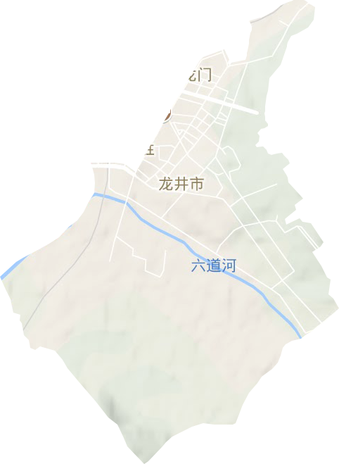 安民街道地形图