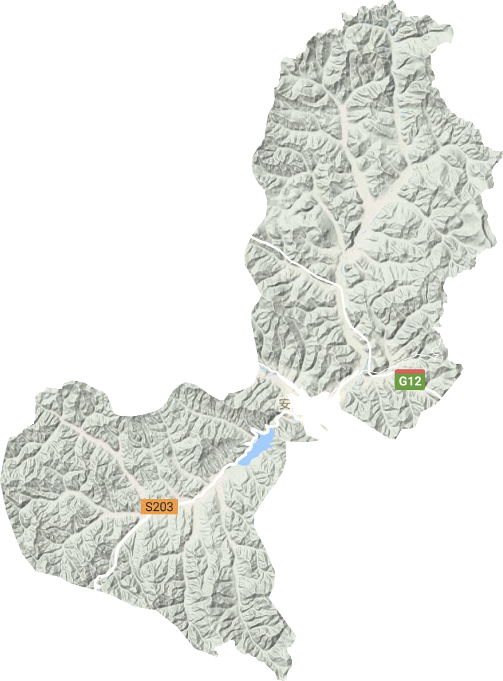 明月镇地形图