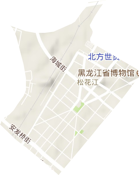 松花江街道地形图