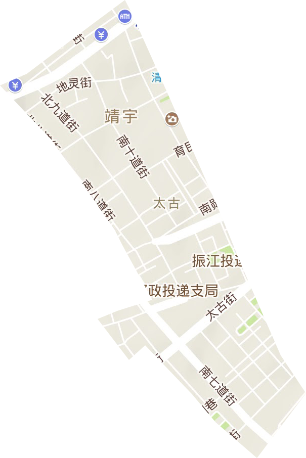 太古街道地形图