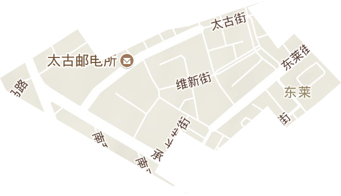 东莱街道地形图