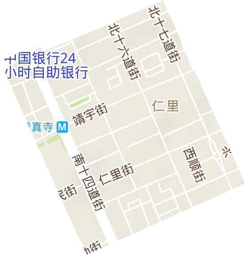 仁里街道地形图