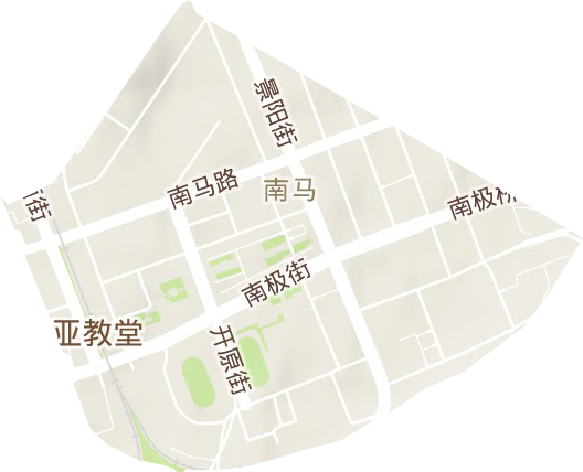 南马街道地形图