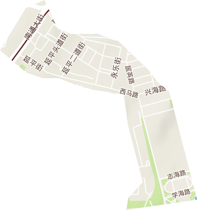 新乐街道地形图