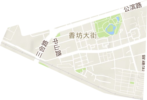 香坊大街街道地形图