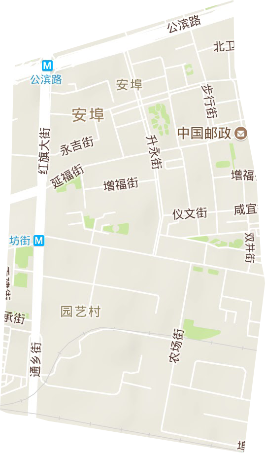 安埠街道地形图