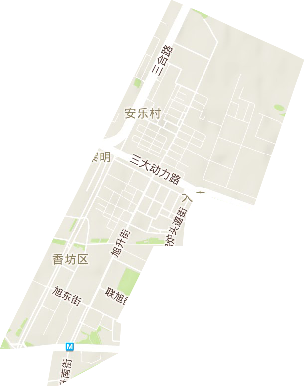 大庆路街道地形图
