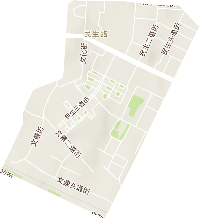 民生路街道地形图