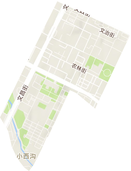 文政街道地形图