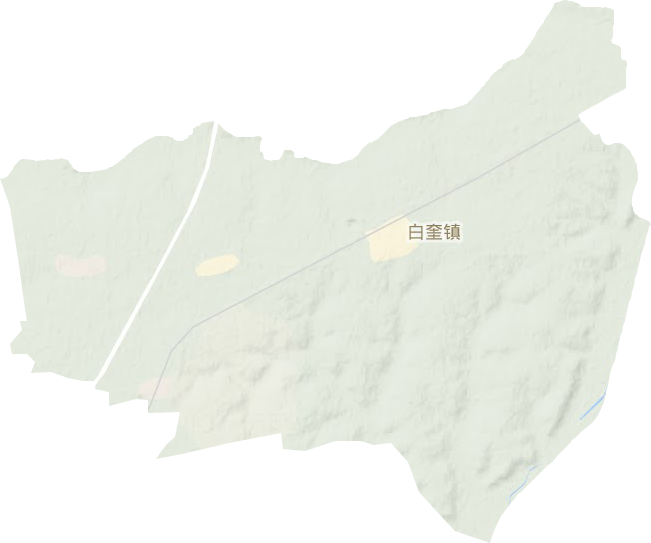 白奎镇地形图