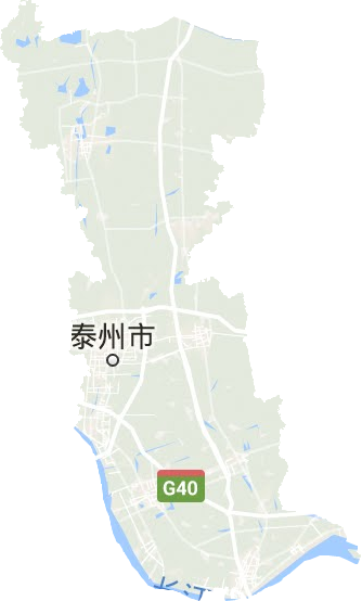 泰州市地形图