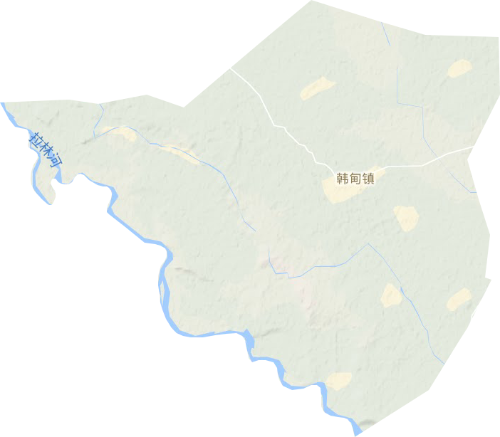 韩甸镇地形图