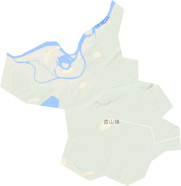 杏山镇地形图