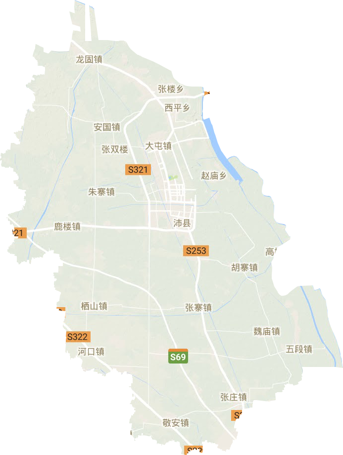 沛县地形图