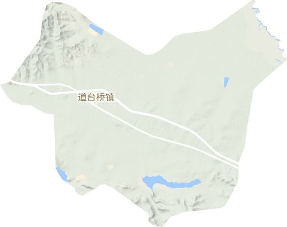 道台桥镇地形图