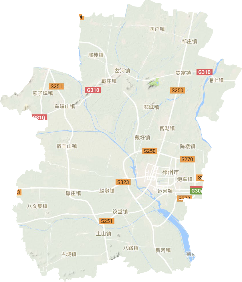 邳州市地形图