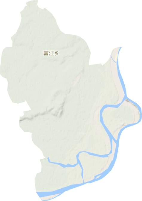 富江乡地形图