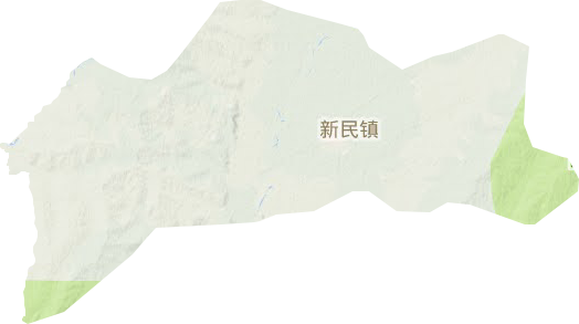 新民镇地形图