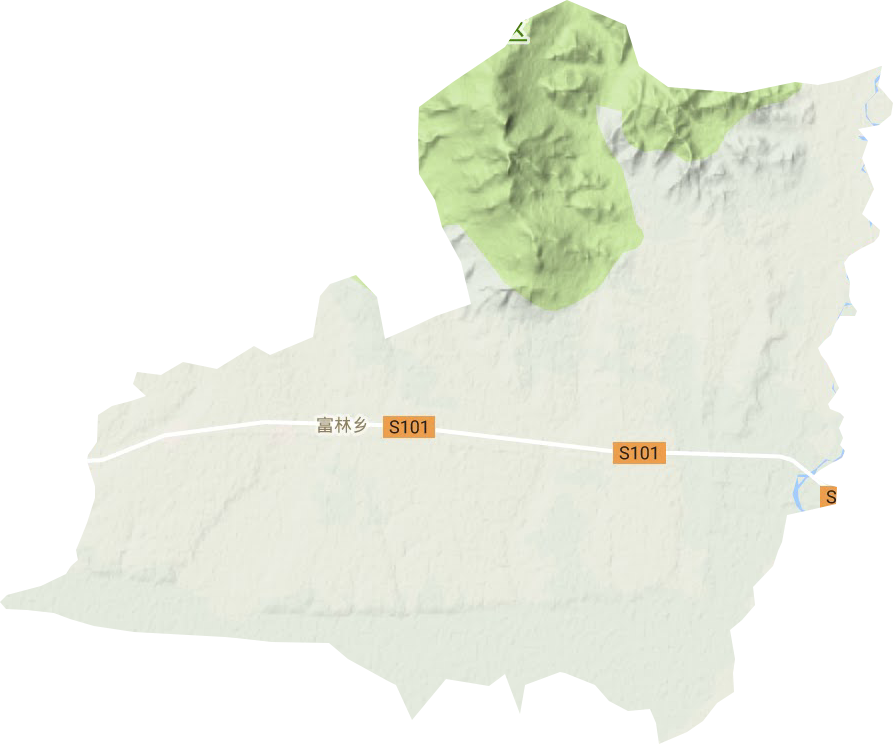 富林乡地形图