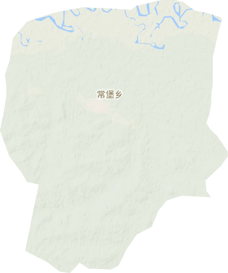 常堡乡地形图