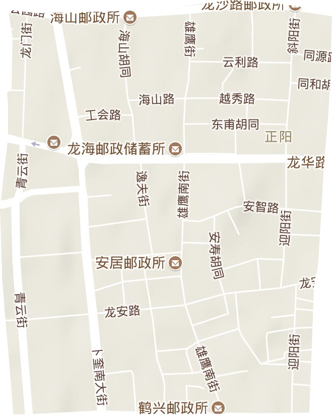 正阳街道地形图