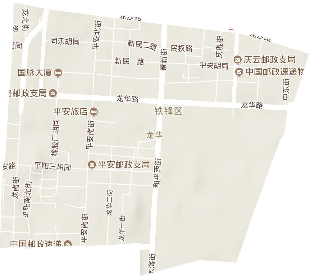 龙华街道地形图