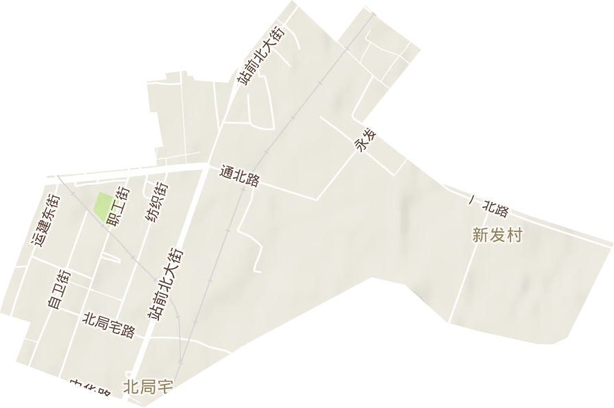 北局宅街道地形图