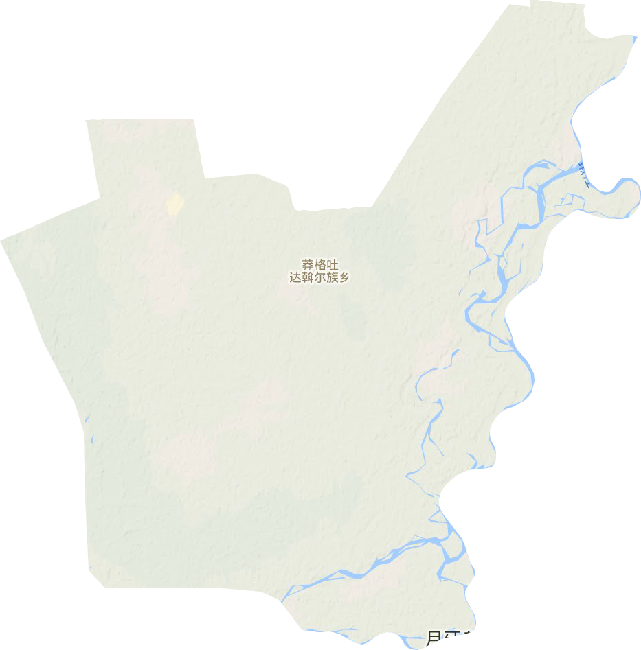 莽格吐达斡尔族乡地形图