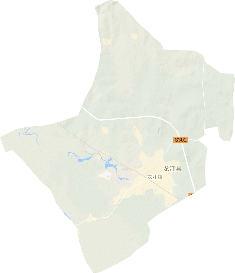 龙江镇地形图