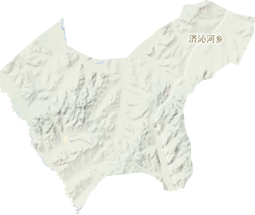 济沁河乡地形图