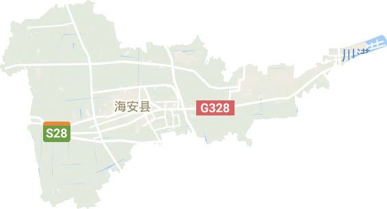 海安县地形图
