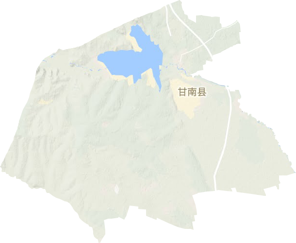 甘南镇地形图