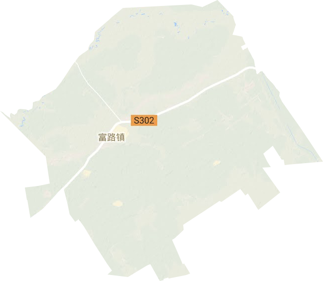 富路镇地形图