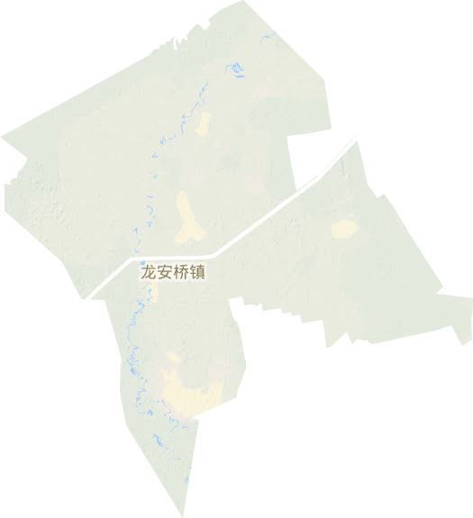 龙安桥镇地形图