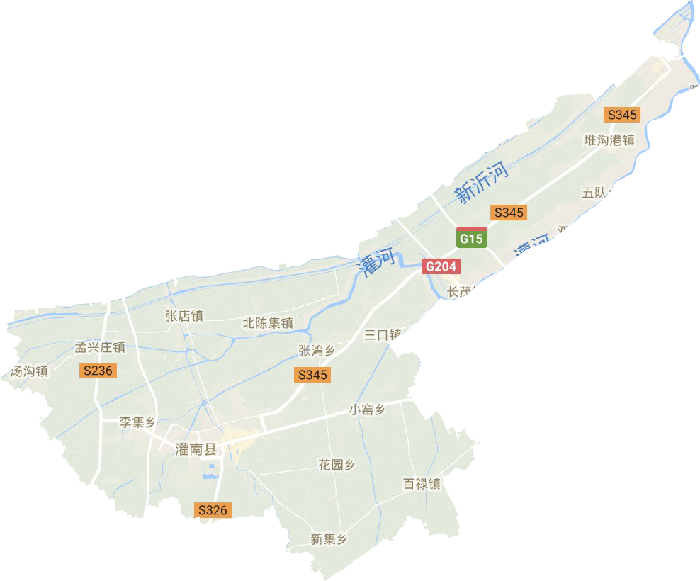 灌南县地形图