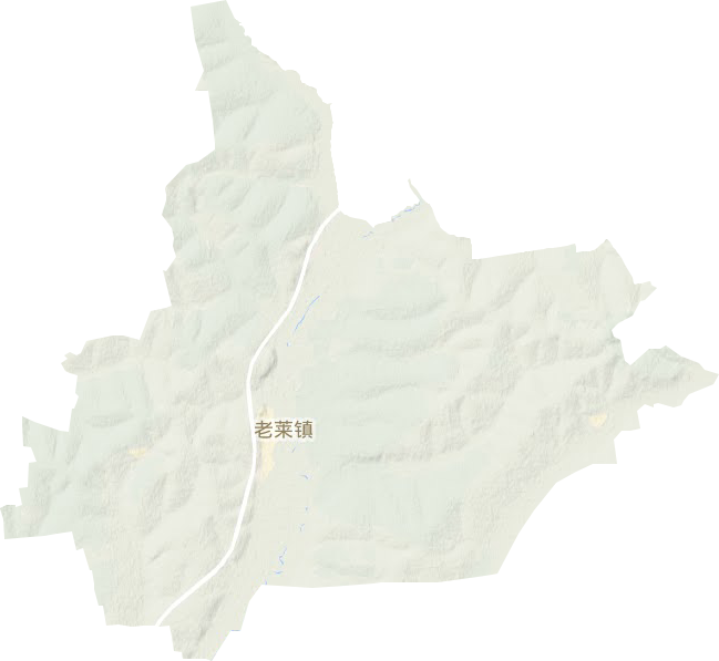 老莱镇地形图