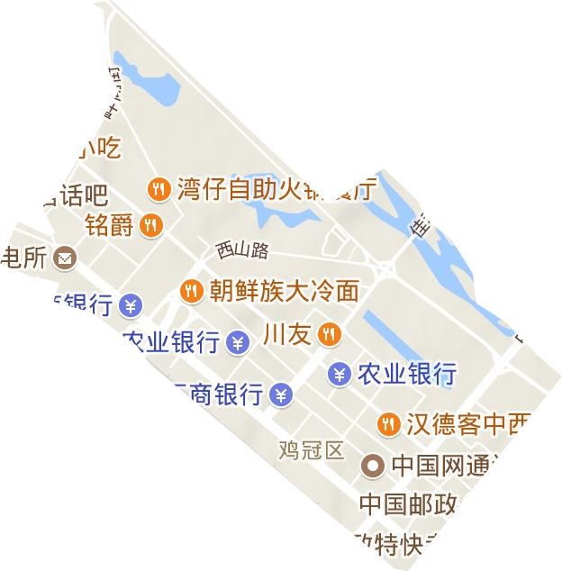 红军路街道地形图