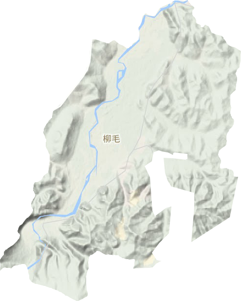 柳毛乡地形图