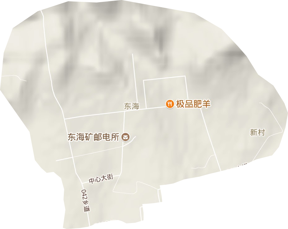 东海街道地形图