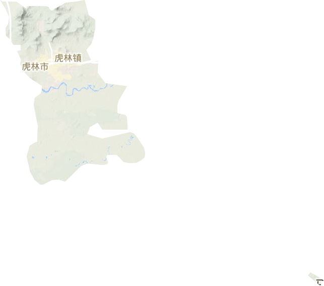 虎林镇地形图
