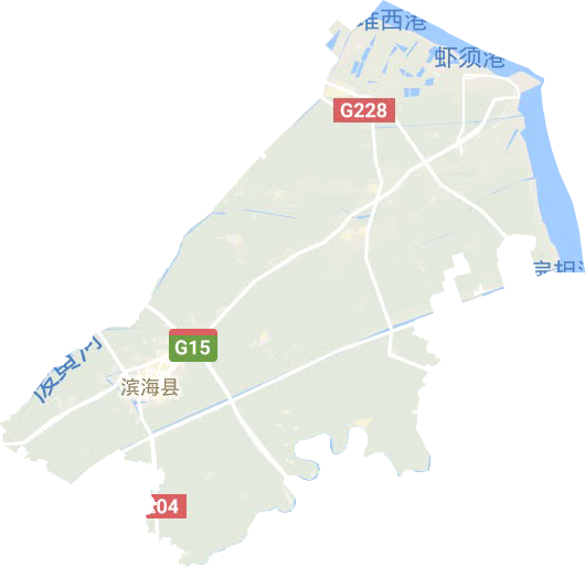 滨海县地形图