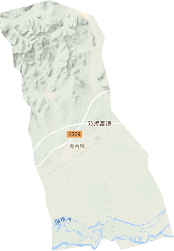黑台镇地形图