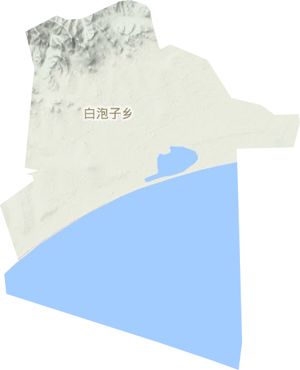 白鱼湾镇地形图