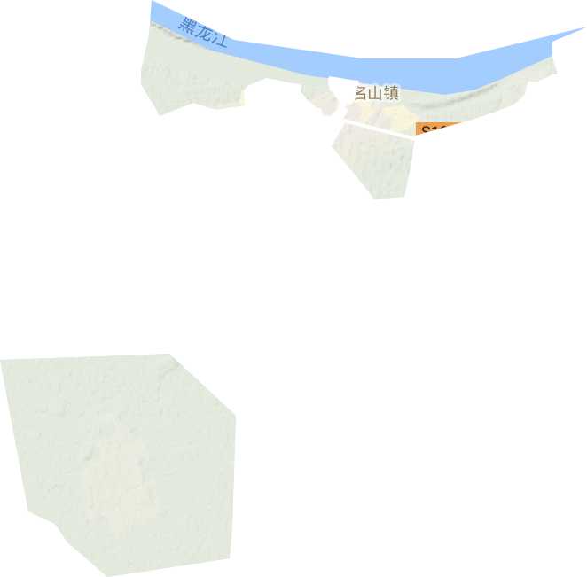 名山镇地形图