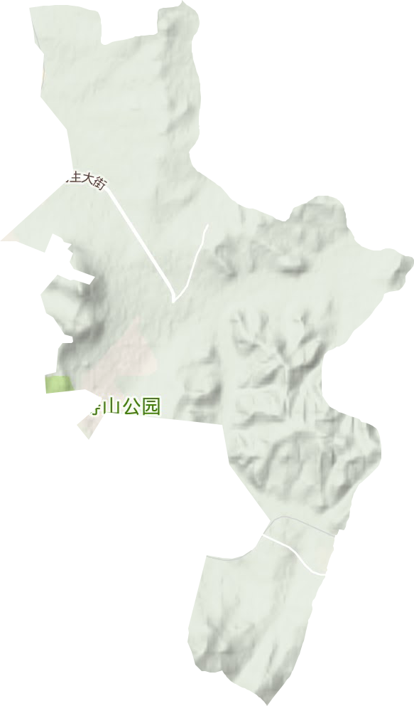 安邦乡地形图