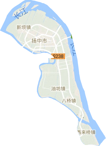 扬中市地形图