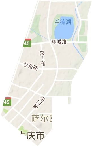 东风街道地形图