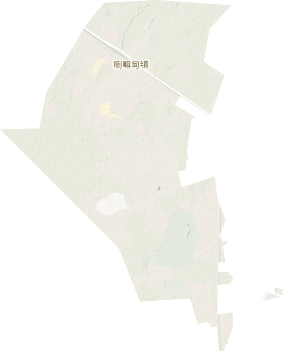 喇嘛甸镇地形图
