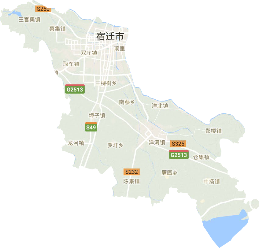 宿城区地形图